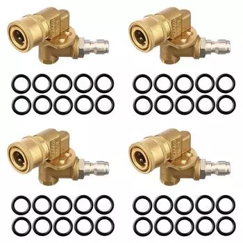 neu 1/4 Регулируемое соединение +10 шт. Уплотнительных колец 180 градусов 5 углов для мойки высокого давления