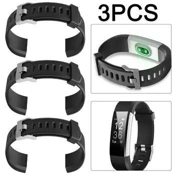 neu 3Pcs 20mm Replacement Band Silicone Smart Watch Wrist Strap for ID115Plus HR