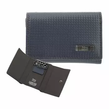 Neu Interesse Key Case Nacht 3543 Neu interesse Натуральная кожа Гибридная кожа Темно-синий x Шоколадный [Neu Interesse] Мужской [05]
