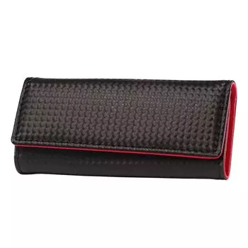 Neu Interesse Key Case Schatten 0707 Neu interesse Schatten Натуральная кожа Гибридная кожа Водоотталкивающий черный x красный [Neu Interesse] 2.0