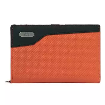 Neu Interesse Кошелек Средний IX 3391 Neu interesse Натуральная Кожа Коровья Оранжевый x Черный [Neu Interesse] Мужской [07]