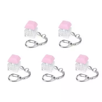 neu Клавиатура Fidget Брелок Декомпрессионные Игрушки Кнопка Снятие Стресса Подарки(розовый)