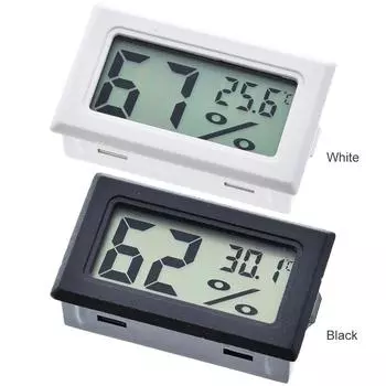 neu Мини-температурный измеритель ЖК-дисплей без кабеля для тепличных автомобилей Home Of чёрный