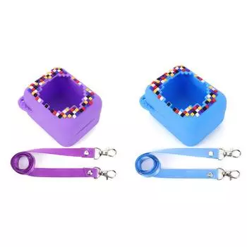 neu Silikonhlle совместим с интерактивной виртуальной игрушкой BITZEE Digital Pet Pet (Лила