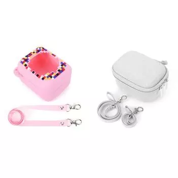 neu Silikonhlle совместим с интерактивной виртуальной игрушкой BITZEE Digital Pet Pet (розовый