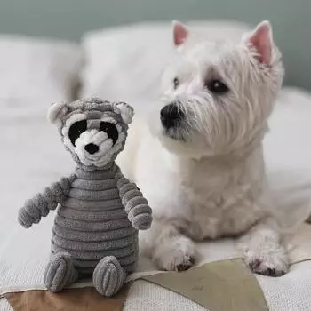 Неуязвимый и прочный динозавр, игрушка для собак, подходящая для агрессивных любителей жевать, и пищащая плюшевая игрушка для собак One Size серый