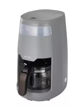Neutral Coffee Maker Drip Type 5 Cups 650ml Mesh Filter with Steaming Function Gray NR-K-CM2-GY