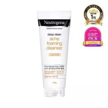 Neutrogena Amino Слабокислотная очищающая пенка от прыщей 100г, Корея очищающая