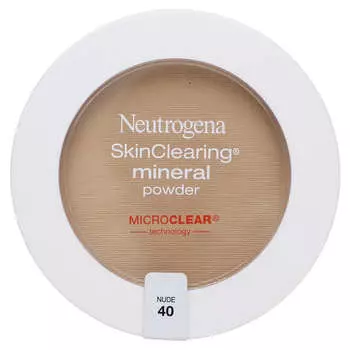 Neutrogena, Минеральная пудра SkinClearing, оттенок Nude 40, 0,38 унции (11 г)