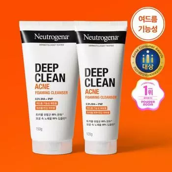 Neutrogena Пенящееся очищающее средство Deep Clean Acne 150 г, специальное предложение (+100г)