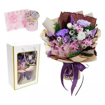 Неувядающие цветы, розы, свадебные украшения, предметы интерьера и подарки на годовщину One Size