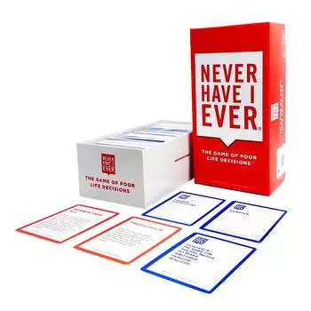 Never Have I Ever 550 pcs Cards Basic Fund Family Party The Game Of Poor Life Decisions Card Games For 4+ Players Ages 17+ Table Games
