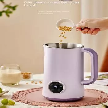 New 1000ML Mini Soybean Milk Machine Automatic Heating Food Blender Intelligent Home-Use Wall Breaking Rice Paste Mixer AU фиолетовый