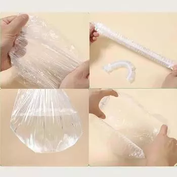 New 100pcs Disposable Shower Caps For Bath, Hair Treatment, Conditioning