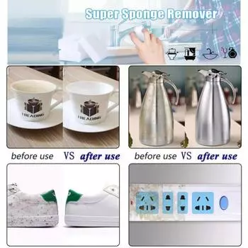 New 10-1PC Melamine Sponge Magic Sponge Eraser Eraser Cleaner Cleaning Sponges for Kitchen Bathroom Cleaning Tools Gift 10*6*2cm