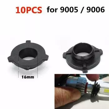 New 10 Pcs S2 9005/9006 LED Headlight Adapter Bulb Holder Headlamp Sockets w/o Light