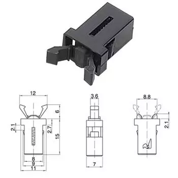 New 10Pcs Replacement Car Sunglasses Holder Overhead Console Latch Catches Trash Can