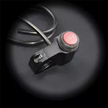 New 12V 16A Universal Motorcycle 7/8 22mm Handlebar Headlight Switch Control w/ LED