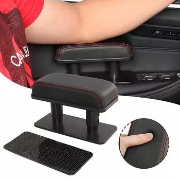 New 1pcs Car armrest lift mat inside the central armrest box anti-slip wear-resistant adjustable universal hand mat чёрный