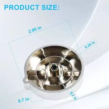 New 1PCS W11675852 W11328381 Washer Dryer Knob (Large) Replacement for Whirlpool Maytag