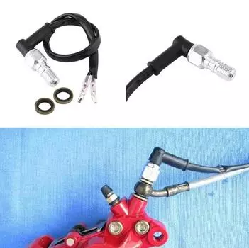 New 1x Motorcycle Steel Hydraulic Brake Pressure Light Switch Bolt 10mm x 1.25 Pitch