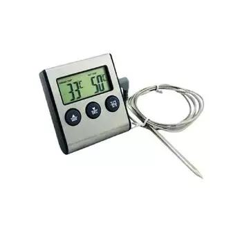 New 1xKitchen Digital Cooking Thermometer With Probe Meat Food Temperature w/Timer