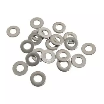 New 200Pcs Boxed 304 Stainless Steel Flat Washer 1/4 6 8 10 12 each 40Pcs