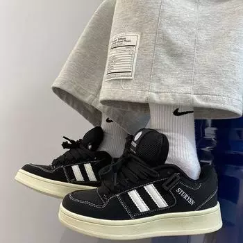 New 2024 board shoes men s versatile thick-soled heightening men s shoes fashion popular shoes men s board shoes 39 чёрный