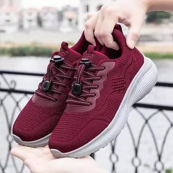 New 2025 elderly shoes fashion women s shoes spring walking mother comfortable middle-aged and elderly leisure sports non-slip waterproof 36