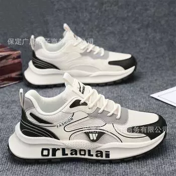 New 2025 Forrest Gump men s shoes spring and autumn tide shoes sports running casual shoes breathable mesh student platform dad shoes 39