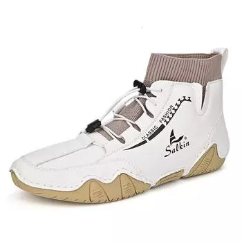 New 2025 Octopus men s shoes popular help Martin boots spring and autumn men s casual socks men s boots 38