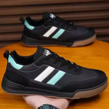 New 2025 spring men s shoes board shoes casual shoes versatile sports soft-soled running sports shoes men s shoes breathable shoes 36