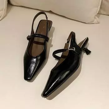 New 2025 Summer Fashion Women s High Heels Pointed Toe Casual Slingback Ladies Sandals Comfortable Hot Selling Women s Slippers 35