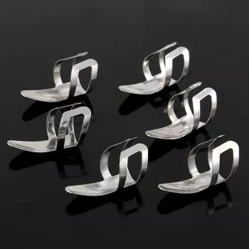 New 20Pcs Stainless Steel Finger Picks Open Design with Box for Guitar Banjo Dobro