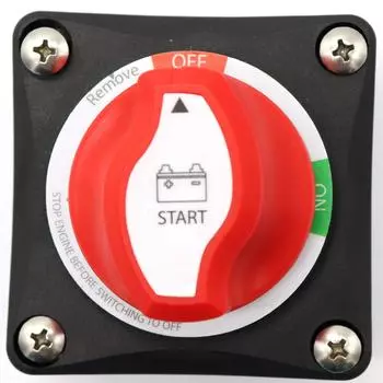 New 275AMP Battery main switch(On-Off) 2 position Dual Battery Switch Selector With AFD 48Vdc ON-OFF with AFD 1250A m10 красный