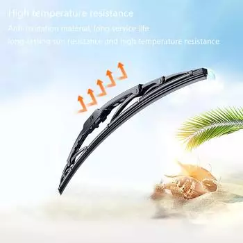 New 2PCS 18 Inch Universal Windshield Wiper Set Rubber Anti-aging Silent Bone Wiper