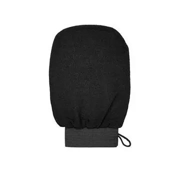 New 2PCS Black Exfoliating Body Scrub Gloves 15*20cm For Bath Shower Spa Massage