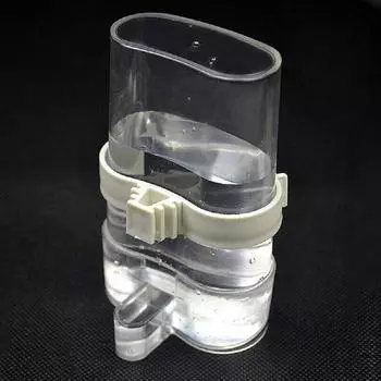 New 2PCS Clear Pet Bird Feeder Food Water Feeding Automatic Drinker Parrot Dispenser