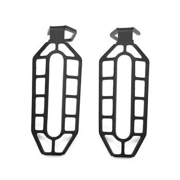 New 2Pcs Foglight Grille Guard Black Steel For Honda CB500X 2019-21 ADV150/160 17-23