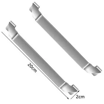 New 2Pcs Stainless Steel Griddle Spatula Stands Outdoor Camping Picnic BBQ Essential