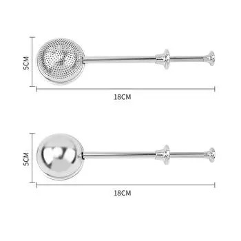 New 2PCS Stainless Steel Tea Strainer for Loose Leaf Tea or Baking Supplies