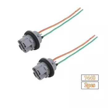 New 2X Pigtail Wire Female Socket 7440 W3X16D W21W Wiring Harness Turn Signal Light