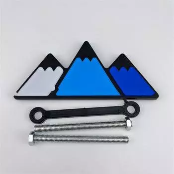 New 3 Color Grille Badge Emblem For 4Runner 2018 2019 Car Tri Color Grill Acrylic Badge Accessories красный