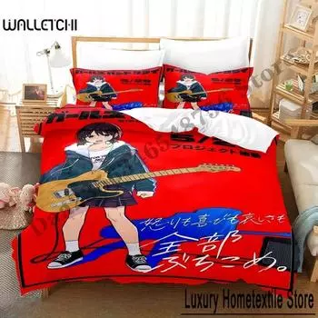 New 3D Anime Bed Sheet Set Girls Band Cry Bedding Set Single Twin Full Queen King Size Bed Set Adult Kid Bedroom Duvetcover Sets 70x133cm 2pcs