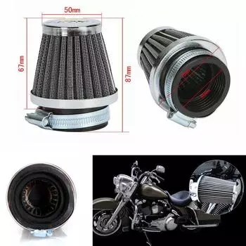 New 4PCS 60MM Tapered Air Intake Filter For Honda Suzuki Kawasaki Yamaha ATV BIKE