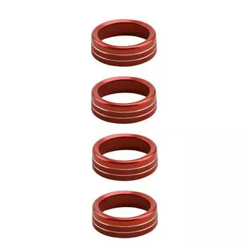 New 4Pcs For 2016-2020 Toyota Tacoma Red Car AC Climate Control Ring Knob Trim Cover