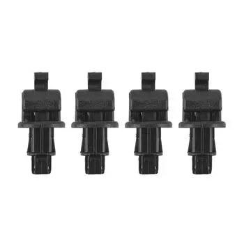 New 4Pcs Sliding Door Sun Shade Hook Clip Kit Black For Honda Odyssey 2005-2010