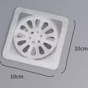 New 50pcs Disposable Shower Drain Cover Hair Catcher Shower Drain Mesh Stickers