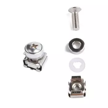 New 50Pcs M6 x 16mm Screws and Cage Nuts For Server Shelf Cabinets Rack Mount