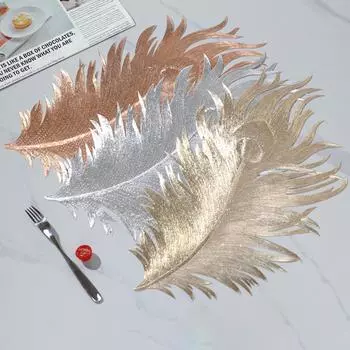 New 51cm Placemat Heat-Resistant Washable Insulation Place Mats Coasters el Dining Table PVC Table Mats Table Decoration L